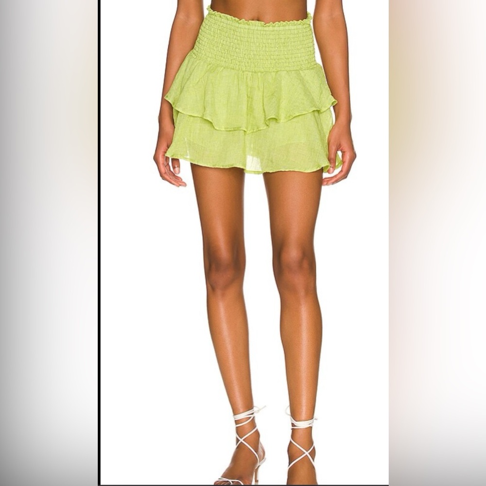 REVOLVE Lime Green Mini Skort